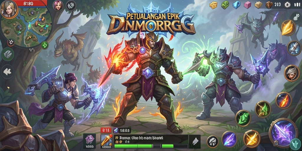 Gameplay mendebarkan di dunia 8180 yang luas dan fantastis.