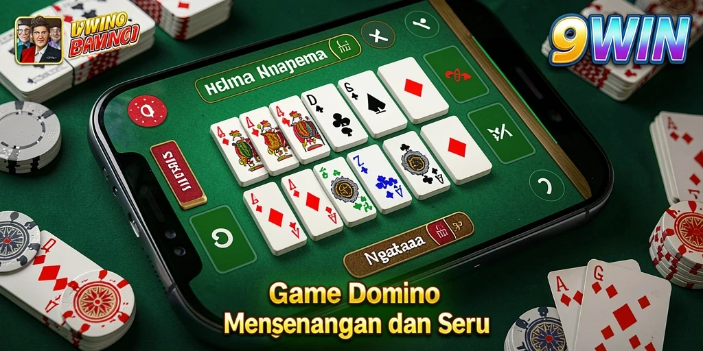 Tampilan gameplay seru dari 9WIN dengan teman-teman.