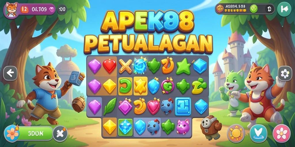 Gameplay seru APEK88 yang penuh warna dan keseruan.