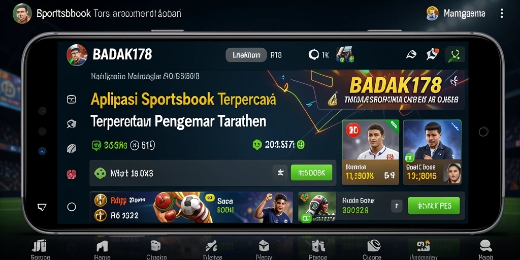 Tampilan gameplay menarik dari aplikasi Sportsbook BADAK178.
