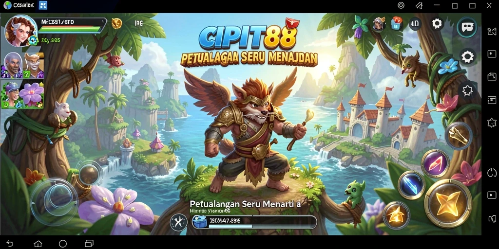 Tampilan gameplay seru dari CIPIT88 dalam dunia petualangan yang menakjubkan.