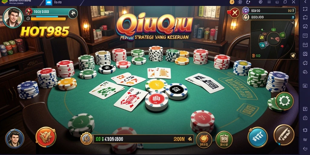 Tampilan gameplay seru QiuQiu di HOT985 yang menantang.