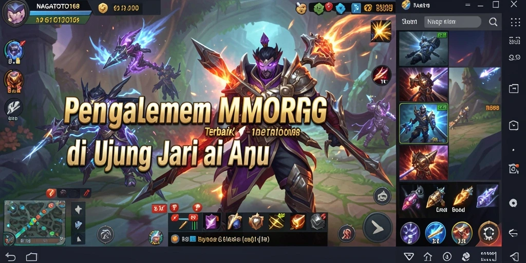 Tangkapan layar yang menunjukkan aksi seru dalam NAGATOTO168 MMORPG.