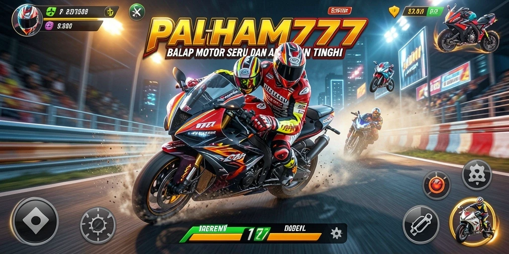 Tampilan luar biasa dari gameplay balap motor di PAHAM777.