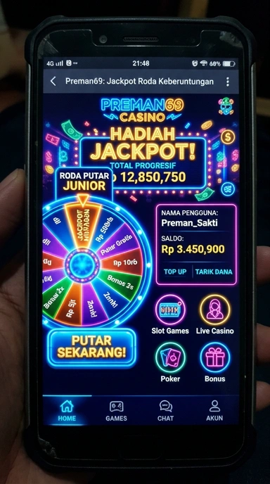 Tampilan utama aplikasi preman69 yang informatif.